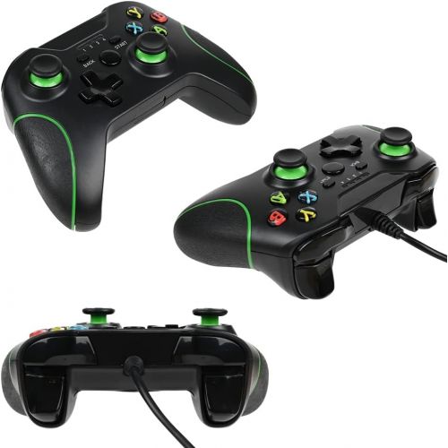  [아마존베스트]Xbox One Wired Controller, Zamia Wired Xbox One Gaming Controller USB Gamepad Joypad Controller with Dual-Vibration for Xbox One/S/X/PC with Windows 7/8/10 (Black)