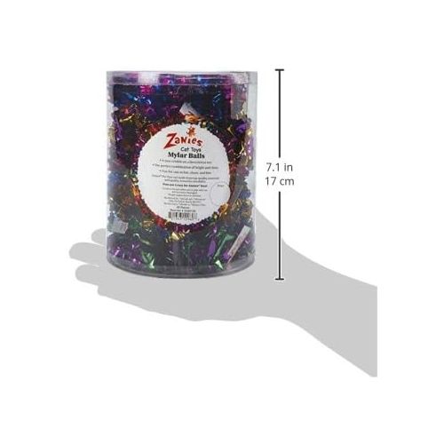  Zanies Mylar Balls Cat Toys, 35-Piece Canisters