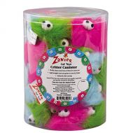 Zanies Critter Cat Toys, 36-Piece Canisters