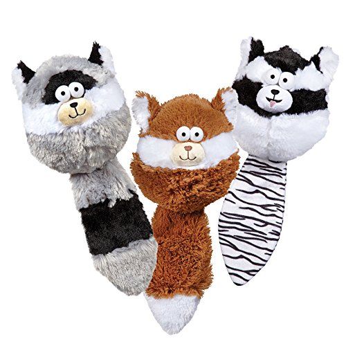  Zanies Funny Furry Fatties Pet Dog Toys 48 Piece Multi Style Refill