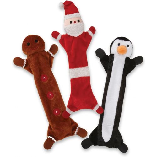  Zanies Festive Unstuffy Penguin Pet Toy