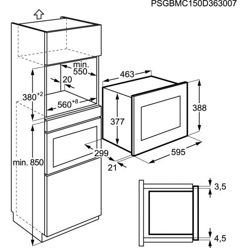  Zanussi ZSM17100XA Mikrowelle / 700 W