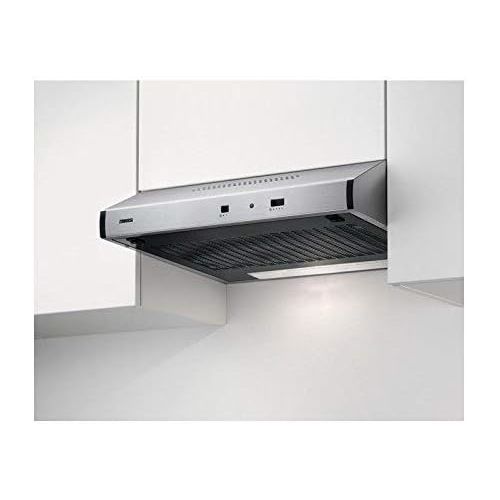  [아마존베스트]ZANUSSI ZHT631X Flush Mount Black Stainless Steel 220m3/h D - Hoods (220m3/h, Leads/Recovery, F, E, D, 48dB)