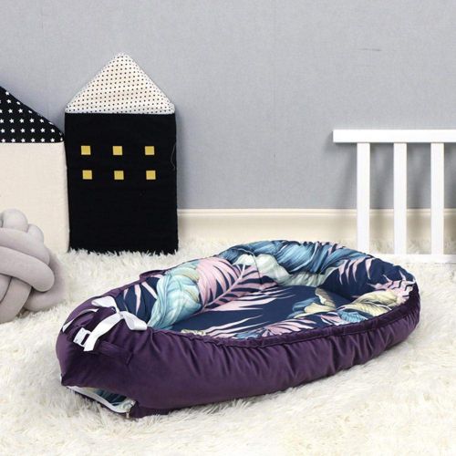  Zaote zaote Newborn Lounger,Portable Snuggle Bed Baby Bed Mattress Newborn Uterus Crib Flannel Cotton Velvet Detachable Comfortable Sleep Blanket Baby Nest