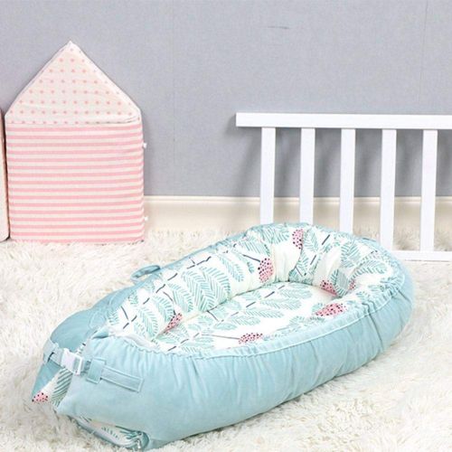  Zaote zaote Newborn Lounger,Portable Snuggle Bed Baby Bed Mattress Newborn Uterus Crib Flannel Cotton Velvet Detachable Comfortable Sleep Blanket Baby Nest