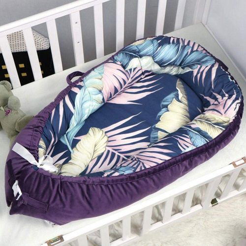  Zaote zaote Newborn Lounger,Portable Snuggle Bed Baby Bed Mattress Newborn Uterus Crib Flannel Cotton Velvet Detachable Comfortable Sleep Blanket Baby Nest