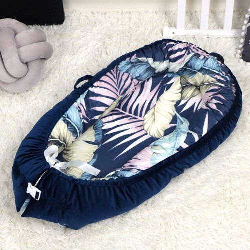  Zaote zaote Newborn Lounger,Portable Snuggle Bed Baby Bed Mattress Newborn Uterus Crib Flannel Cotton Velvet Detachable Comfortable Sleep Blanket Baby Nest