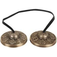 [아마존베스트]Zap Impex Tingsha Tibetan Style Meditation Bell 2.18Lucky Symbols Embossed