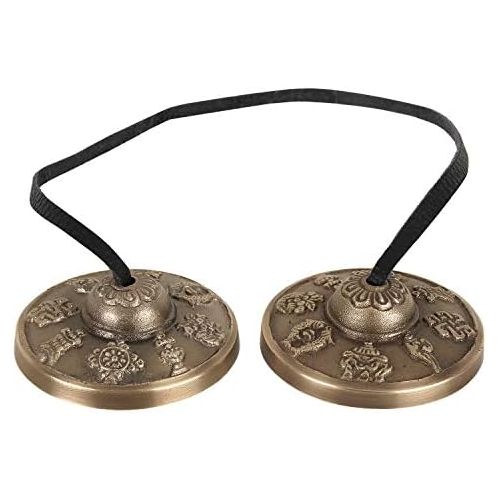  [아마존베스트]Zap Impex Tingsha Tibetan Style Meditation Bell 2.18Lucky Symbols Embossed