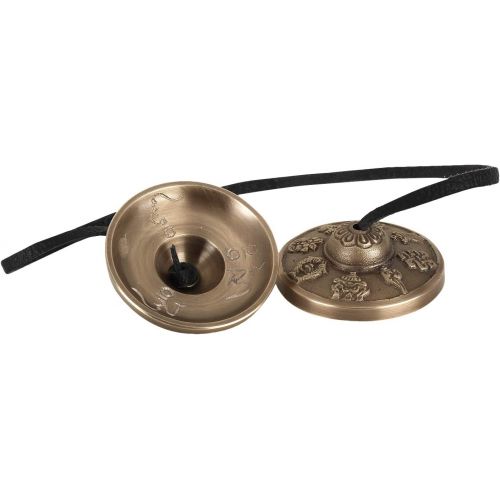  [아마존베스트]Zap Impex Tingsha Tibetan Style Meditation Bell 2.18Lucky Symbols Embossed