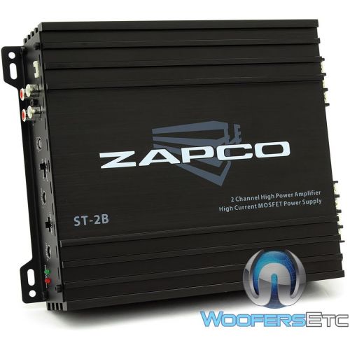 Zapco ST-2B 2 Channels Class Ab Amplifier, Black