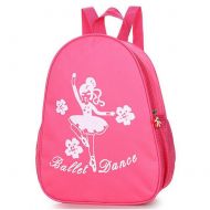 Zaptex Kids Ballet Gym Backpack Little Girls Dance Shoulder Bag from (Rose red, One Size)