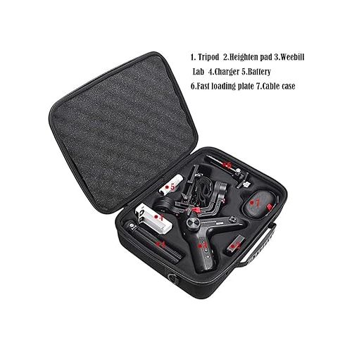 자라 Portable Storage Bag Carrying Case Cover Protect Pouch Bag Travelling Case for Zhiyun WEEBILL S Gimbal Stabilizer/ WEEBILL LAB 3-axis Handheld Gimbal Stabilizer