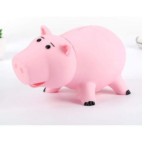  [아마존베스트]Zaring Cute Pink Pig Money Box Plastic Piggy Bank for Kids Birthday Gift Without Box