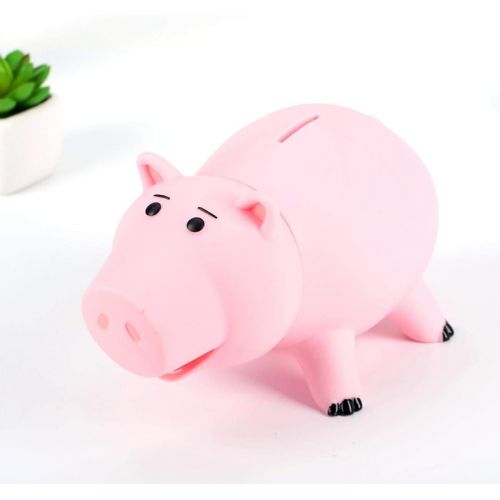  [아마존베스트]Zaring Cute Pink Pig Money Box Plastic Piggy Bank for Kids Birthday Gift Without Box