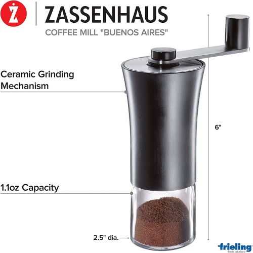  Zassenhaus M041132 Kaffeemuehle, schwarz