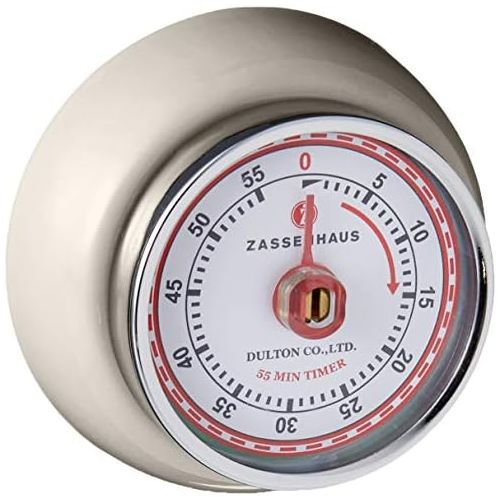  [아마존베스트]Zassenhaus: Kitchen Timer with Magnet - Retro Collection Speed in Ivory