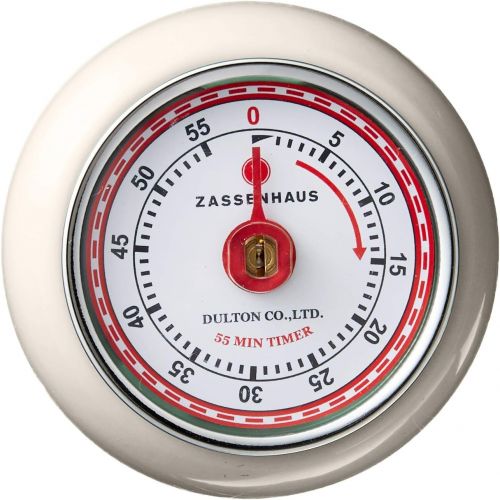  [아마존베스트]Zassenhaus: Kitchen Timer with Magnet - Retro Collection Speed in Ivory