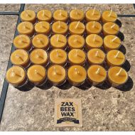 /ZaxBeesWax 100% Pure & Natural Beeswax Tea light Candles | Bulk 30 Pack