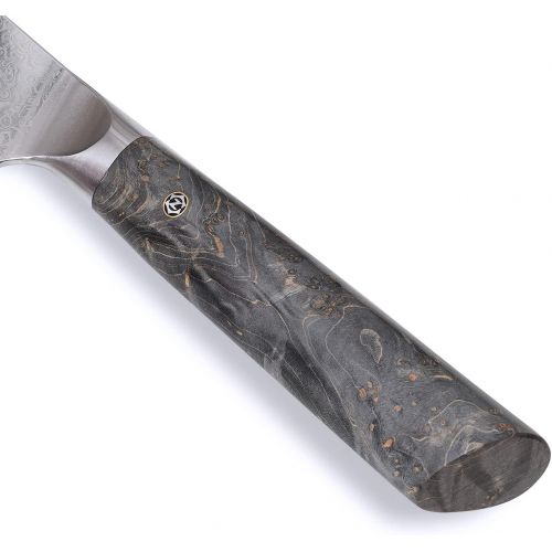  [아마존베스트]Zayiko Professional Series Damascus Knife Santoku Knife 16.00 cm Blade Extremely Sharp made from 67 Layers I Damascus Kitchen Knife and Professional Chefs Knife Made of Real Japane