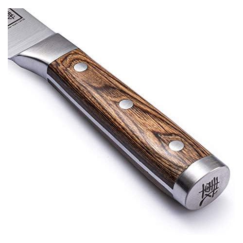  [아마존베스트]Zayiko Small Chopping Knife 18.00 cm Blade I Sharp Kitchen Knife and Professional Chefs Knife Made of German Steel with Pakka Wood Handle and Gift Box Zayiko Izumi Series