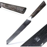 [아마존베스트]zayiko Professional Series Damascus Knife 20.00 cm Blade Extremely Sharp 67 Layers I Damask Kitchen Knife and Professional Chefs Knife Made of Real Japanese Damascus Steel with Map