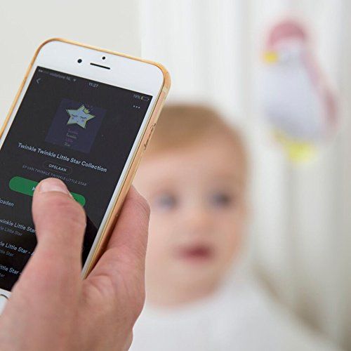  Zazu Kids ZazuKids Portable Sound Machine and Nightlight, Grey Sound Soother with Bluetooth Speaker, Zoe Penguin Design, for Babys and Young Children