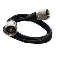 [아마존베스트]Zbeem Products RG58A/U PL-259 Coax Cable Jumper for HAM & CB Radio, Antenna Analyzer, Dummy Load, SWR Meter, 3 Foot