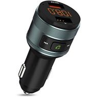 [아마존베스트]-Service-Informationen ZeaLife Car Phone Adapter Music, Bluetooth FM Transmitter Wireless Bluetooth Car Radio Adapter with Hands-Free Car Kit, QC3.0 Bluetooth Car Transmitter with Dual USB Charger, grey