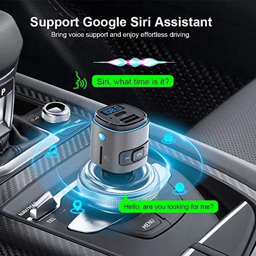  [아마존베스트]-Service-Informationen Bluetooth FM Transmitter Car ZeaLife Radio Bluetooth Adapter Handsfree Car Kit with PD18W, USB Music Car Adapter with Dual USB Charger, Colourful LED Backlit, TF Card & USB Stick