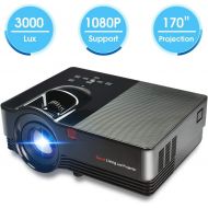 [아마존 핫딜] Zeacool Mini Video Projector, Portable Movie Projector with 170 & 1080P Support, Compatible with Fire TV Sticks, PS4, Smartphones, PCs & More for Home Theater Entertainment