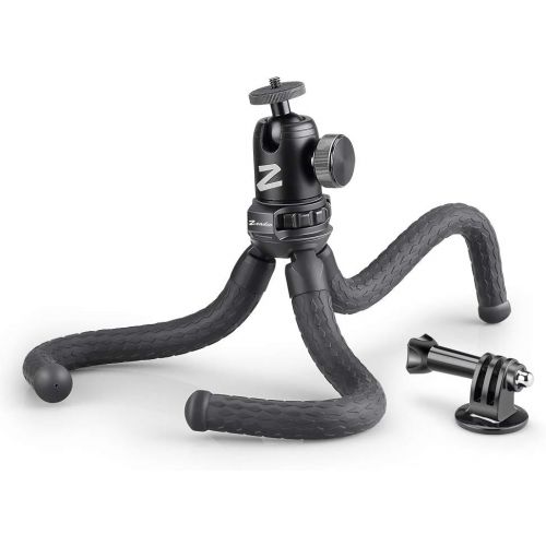  Zeadio Flexible Camera Tripod Kits, with Metal Ball Head Mount and Adapter for Camera,Camcorder, DSLR, Action Cameras etc