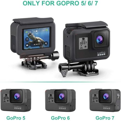  Zeadio Frame Mount, Protective Housing Shell Case, Fits for Gopro Hero 7 Black, 7 Silver, 7 White, Hero 6, Hero 5, Hero (2018) Camera