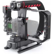 [아마존베스트]Zeadio Video Action Stabilizing Handle Grip Handheld Stabilizer with Metal Triple Shoe Mount for Canon Nikon Sony Panasonic Pentax Olympus DSLR Camera Camcorder