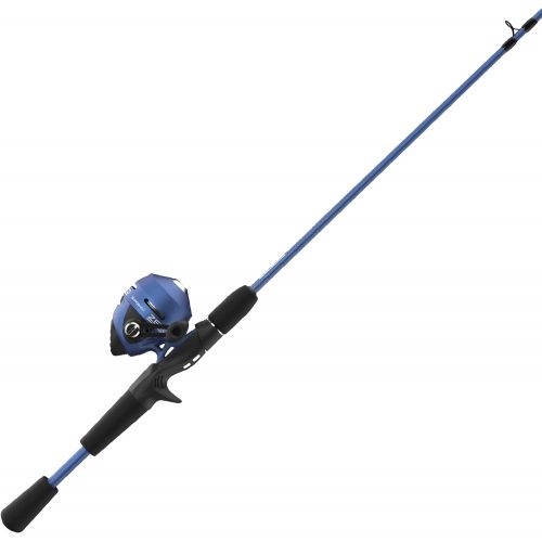  Zebco Slingshot Spincast Reel and Fishing Rod Combo, 5-Foot 6-Inch 2-Piece Fishing Pole, Size 30 Reel, Right-Hand Retrieve, Pre-Spooled with 10-Pound Zebco Line