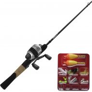 Zebco 33 Micro Spincast Reel and 2-Piece Fishing Rod Combo, 4.5-Foot Rod with Bonus Tackle Pack, Quickset Anti-Reverse Fishing Reel with Bite Alert