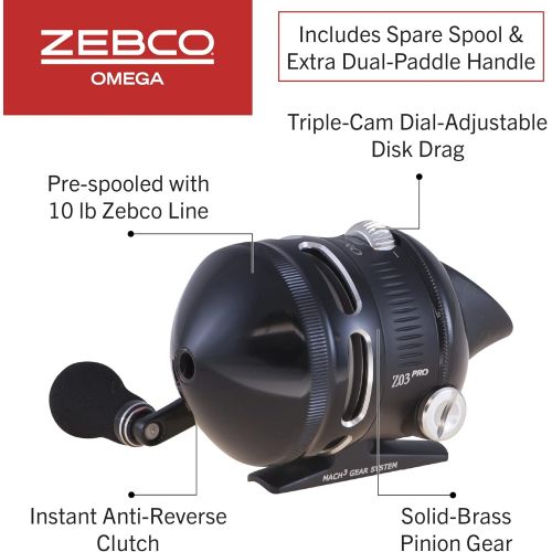  [아마존베스트]Quantum Zebco Omega ZO3PRO Spin Cast Fishing Reel by Zebco