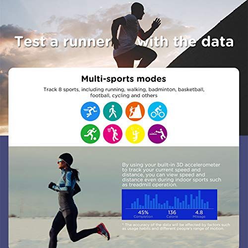  Zeblaze Vibe 3 ECG IP67 Waterproof Sport Fitness Tracker 1.22 Color Touch Screen Activity Tracking Multi-sensors Mobile Alerts Pedometer Sleep Monitor Bluetooth Smartwatch