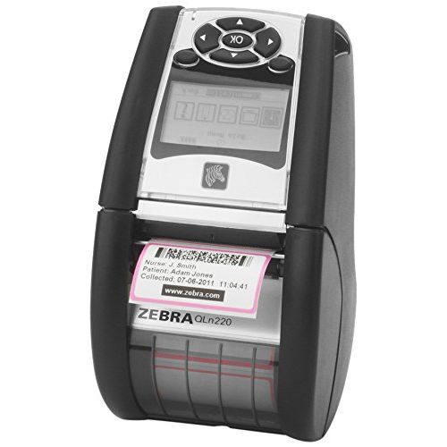  Zebra QN2-AUNA0M00-00 QLN 220 Direct Thermal Mobile Label Printer, Bluetooth and Wi-Fi, Monochrome, 203 dpi, 2.75 H x 3.5 W x 6.5 D