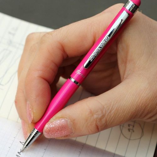  Zebra Touch pen folder tier with zebra gel ballpoint pen stylus 0.5mm P-ATC2-BG Blue Green