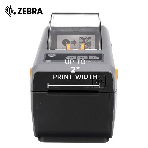  Zebra - ZD410 Wireless Direct Thermal Desktop Printer for Labels, Receipts, Barcodes, Tags, and Wrist Bands - Print Width of 2 in - USB and Bluetooth Low Energy Connectivity