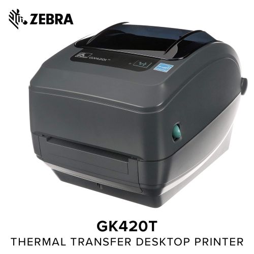  Zebra GX420t Thermal Transfer Desktop Printer Print Width of 4 in USB Serial and Parallel Port Connectivity GX42-102510-000