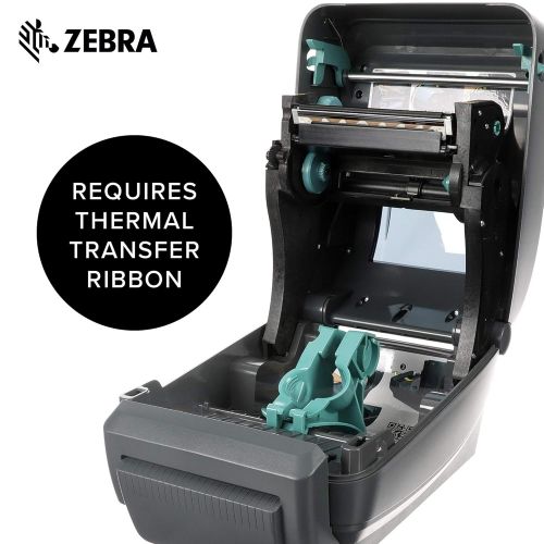  Zebra GX420t Thermal Transfer Desktop Printer Print Width of 4 in USB Serial and Parallel Port Connectivity GX42-102510-000