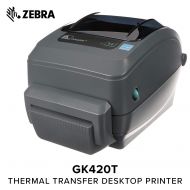 Zebra - GX420t Thermal Transfer Desktop Printer for Labels, Receipts, Barcodes, Tags, and Wrist Bands - Print Width of 4 in - USB, Serial, and Ethernet Port Connectivity (Includes
