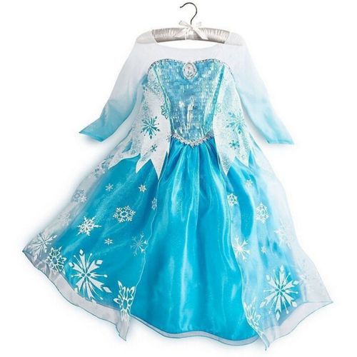  Zebra Remember Snow Queen Dresse Girls Princess Dresses Cosplay Costume Long Dress
