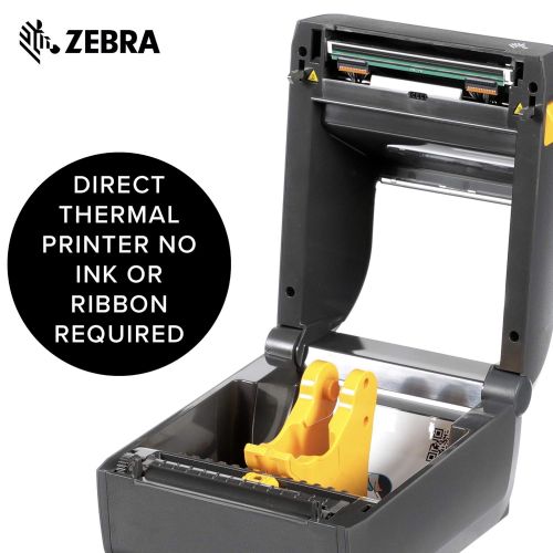  Zebra Technologies Zebra - ZD420d Direct Thermal Desktop Printer for Labels and Barcodes - Print Width 4 in - 203 dpi - Interface: WiFi, Bluetooth, USB - ZD42042-D01W01EZ