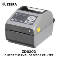 Zebra Technologies Zebra - ZD620d Direct Thermal Desktop Printer with LCD Screen - Print Width 4 in - 203 dpi - Interface: WiFi, Bluetooth, USB, Serial, Ethernet - ZD62142-D01L01EZ