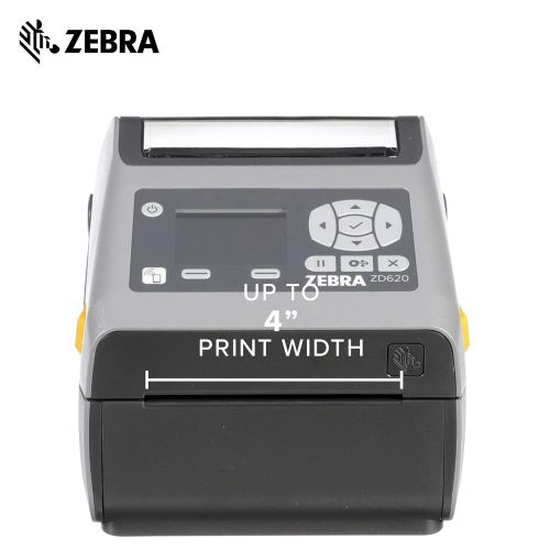  Zebra Technologies Zebra - ZD620d Direct Thermal Desktop Printer with LCD Screen - Print Width 4 in - 203 dpi - Interface: WiFi, Bluetooth, USB, Serial, Ethernet - ZD62142-D01L01EZ