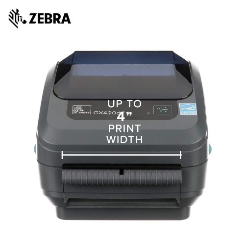  Zebra Technologies Zebra - GX420d Direct Thermal Desktop Printer for Labels, Receipts, Barcodes, Tags, and Wrist Bands - Print Width of 4 in - USB, Serial, and Ethernet Port Connectivity (Includes Pe