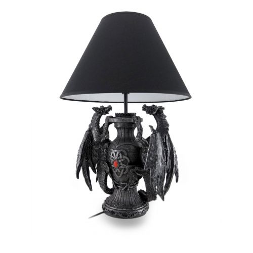  Zeckos Gothic Guardians of Light Medieval Dragons Table Lamp